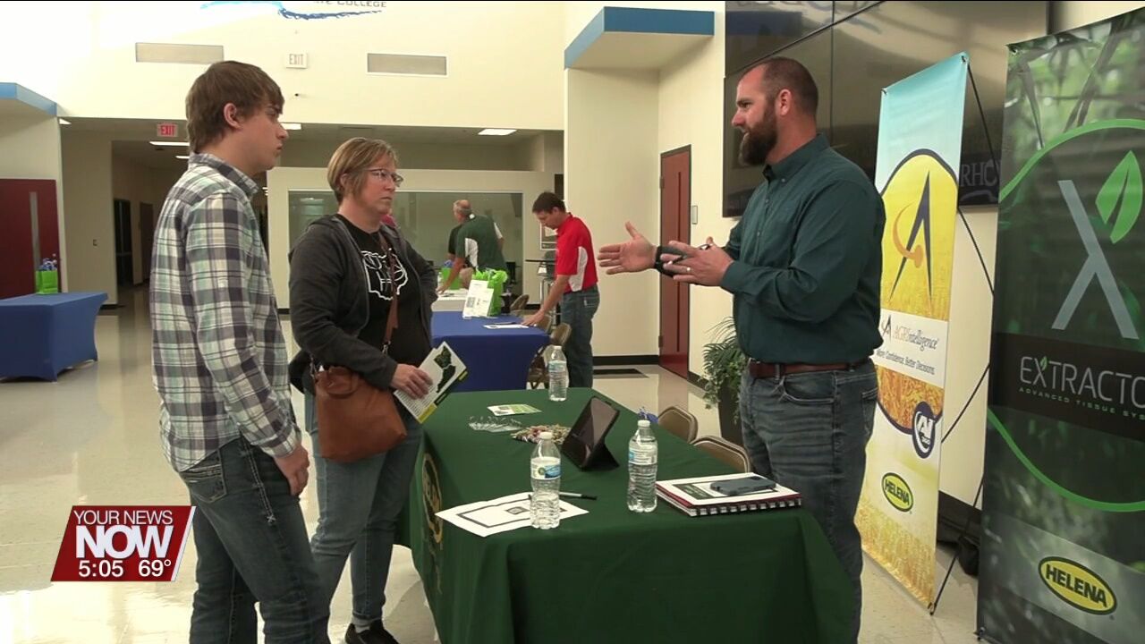 Students with an interest in agriculture get to see what Rhodes State College has to offer